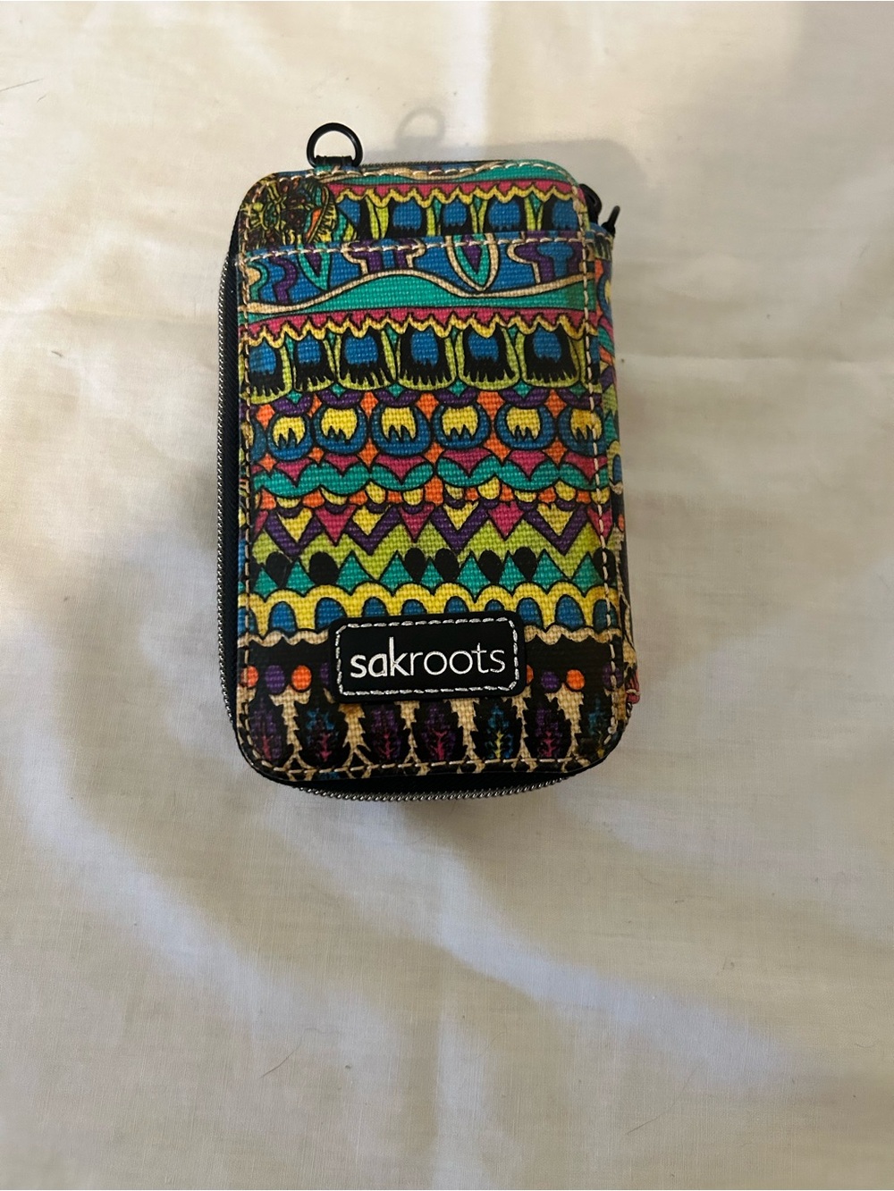 Sakroots Artist Circle Smartphone Wallet Clutch-Radiant One World/NWOT